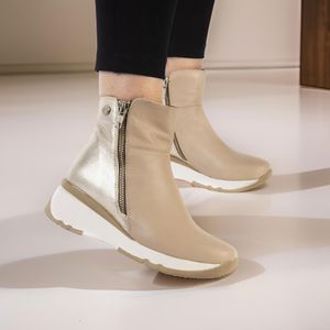 Bota KEADY doble cierre de cuero