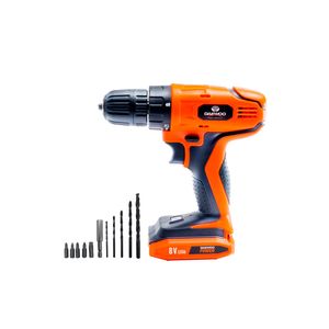 Taladro Inalámbrico Atornillador de Litio Daewoo DACD325 8V + Set Accesorios