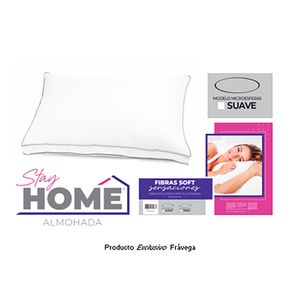 Almohada Stay Home 70x50 Fibra