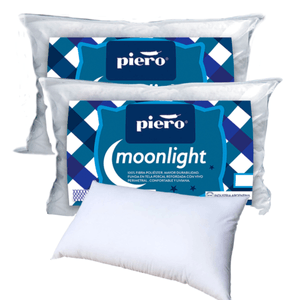 Set X2 Almohadas Piero Moonlight 70x40cm. Fibra Antialérgica