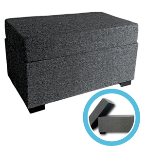 Mesa Ratona Multifuncional Chenille Living Box Cuerpo Adicional Sillón