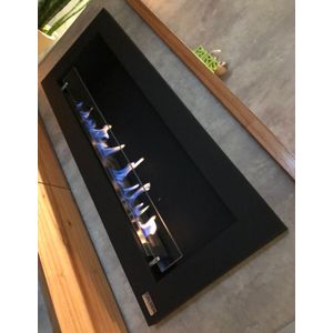 CHIMENEA BIOETANOL  ACERO AL CARBONO MODELO PARIS ( 1,40 METROS )