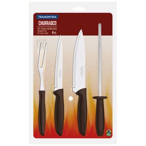 Kit de Asado Tramontina Churrasco 4 Piezas