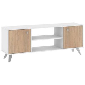 RACK TV DIELFE CON 2 PUERTAS TONO ROBLE BARDOLINO RE140