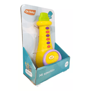 Mini Saxofon Musical Ok Baby Con Sonido Y Mordillo OKBB0325 Isakitos