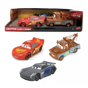 Combo Auto A Fricción Mcqueen Mate Y Storm 13cm Arbrex 7156