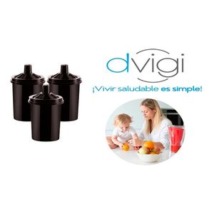 Pack Por 3 Repuesto Jarra Filtro De Agua Dvigi Sense