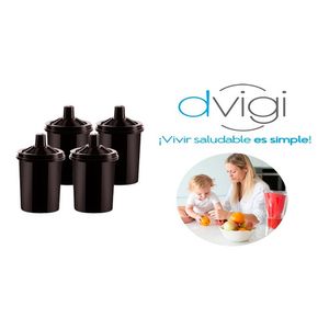 Pack Por 4 Repuesto Jarra Filtro De Agua Dvigi Sense