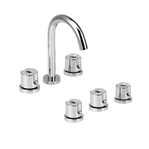Set Griferia Peirano Malba Lavatorio Bidet Cromo