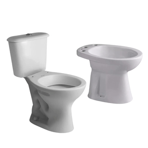 Juego Baño Ferrum Andina Largo Deposito Doble Descarga 4,5 lts Bidet 3 agujeros