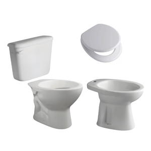 Juego Baño Ferrum Andina Inodoro Tapa Mochila Bidet Monocomando