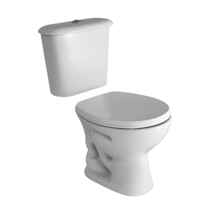 Juego Baño Ferrum Andina Inodoro Mochila Asiento Madera