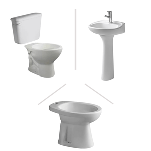 Juego Baño Ferrum Andina Inodoro Mochila Columna Bidet Lavatorio Monocomando
