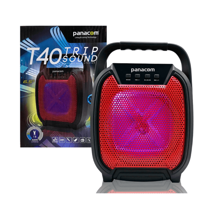 Parlante Panacom Sp 3040 Bt Usb Fm Color Rojo Karaoke Luces - Provincia ...