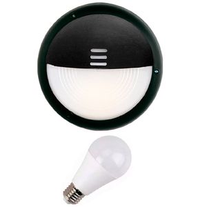 Aplique Exterior Faroluz Tortuga 4269 + Foco Led 10W DIA