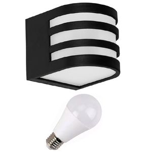 Aplique Exterior Pared Faroluz 4321 Spot + Foco Led 10W DIA
