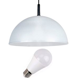 Lampara Colgante Techo Faroluz 0326 Natural + Foco Led 7W DIA