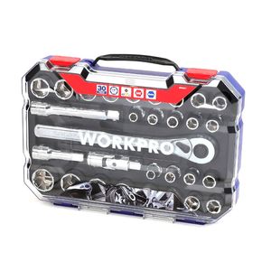 Juego De Bocallaves 6 Puntas, Encastre 1/2" X 30 Puntas WORKPRO  W003071