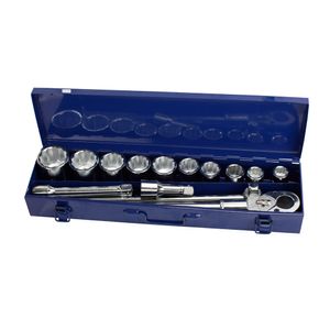 Juego De Bocallaves, Encastre 3/4" 14 Piezas Caja De Metal WORKPRO W003081