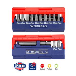 Juego De Bocallaves Sae/Métricas Dobles X 16 Piezas workpro w003048