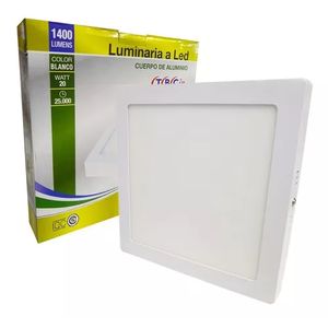 Plafón Panel Luminaria Led Cuadrado Tbcin Luz Día 20w 210x210mm