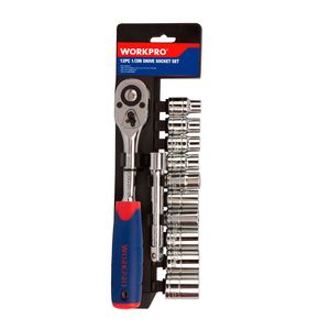 Juego Bocallaves Cr-V Con Llave Crique De 1/2" (12 Piezas) Workpro (WP202558)
