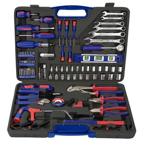 Kit de Herramientas 138 Piezas Multipropósito Para El Hogar Caja Plástica Workpro (WP209026NT)