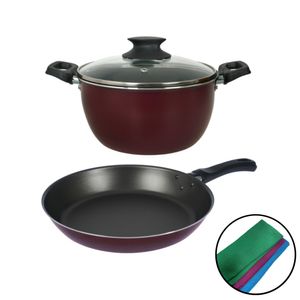 Bateria Cacerola Sarten Olla Antihaderente Aston Bordo