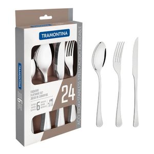 Juego De Cubiertos Acero Inox 24 Pzs Havana Tramontina