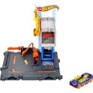 Hotwheels City Taller De Reparación Hdr25 Mattel