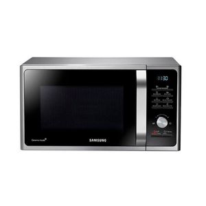 Microondas Con Grill Samsung 28 Litros Silver Mg28f3k3tas