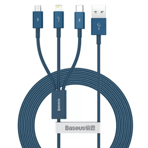 Cable Datos 3 En 1 Baseus A01086 Usb C Lightning Micro 3.5a
