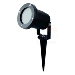 Aplique Exterior Estaca Jabalina Dicroica Led Gu10 Negro