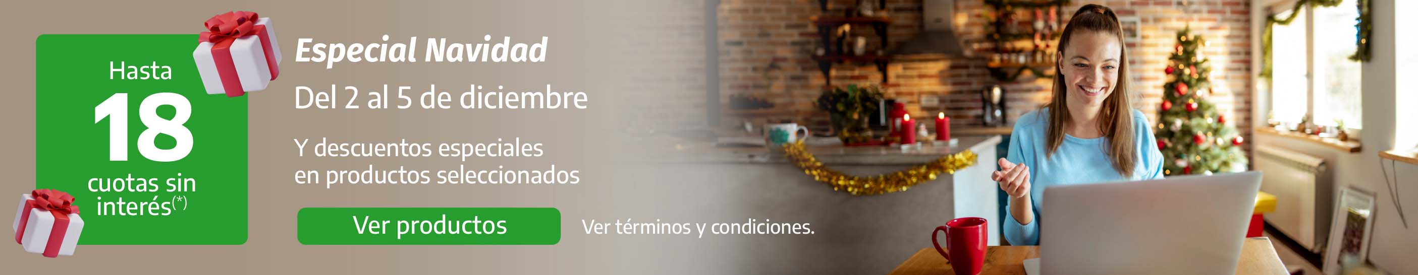 Especial Navidad | Hasta 18 cuotas sin interés